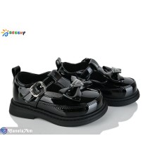 Дитячі туфлі на весну/осінь (8 пар р.22-27) чорний  "Bessky-Kellaifeng"