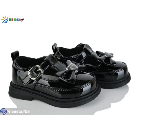 Дитячі туфлі на весну/осінь (8 пар р.22-27) чорний  "Bessky-Kellaifeng"
