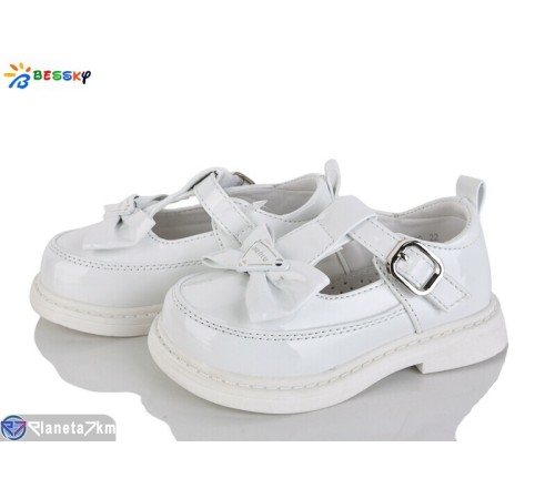 Дитячі туфлі на весну/осінь (8 пар р.22-27) білий  "Bessky-Kellaifeng"