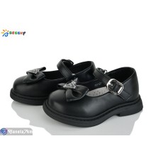 Дитячі туфлі на весну/осінь (8 пар р.22-27) чорний  "Bessky-Kellaifeng"