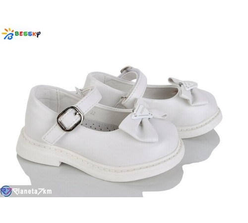 Дитячі туфлі на весну/осінь (8 пар р.22-27) білий  "Bessky-Kellaifeng"
