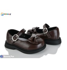Дитячі туфлі на весну/осінь (8 пар р.22-27) коричневий  "Bessky-Kellaifeng"