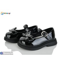 Дитячі туфлі на весну/осінь (8 пар р.22-27) чорний  "Bessky-Kellaifeng"