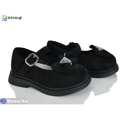 Дитячі туфлі на весну/осінь (8 пар р.22-27) чорний  "Bessky-Kellaifeng"