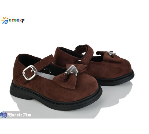 Дитячі туфлі на весну/осінь (8 пар р.22-27) коричневий  "Bessky-Kellaifeng"