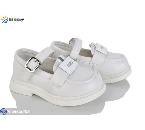 Дитячі туфлі на весну/осінь (8 пар р.22-27) білий  "Bessky-Kellaifeng"