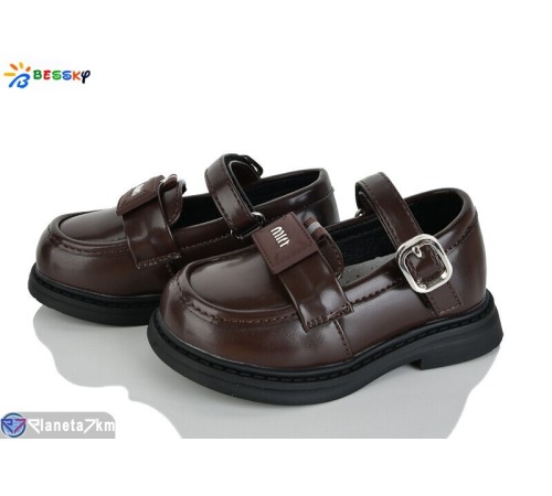 Дитячі туфлі на весну/осінь (8 пар р.22-27) коричневий  "Bessky-Kellaifeng"