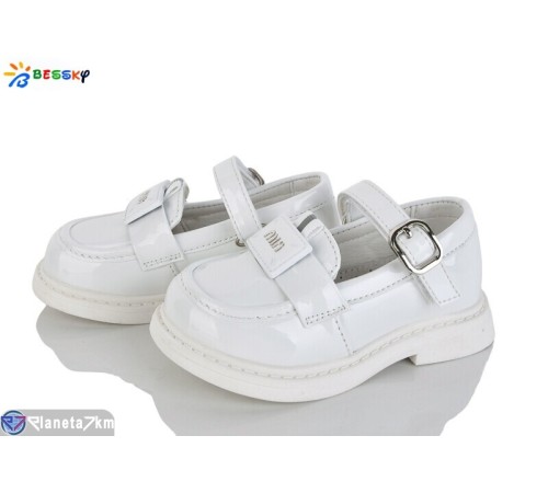 Дитячі туфлі на весну/осінь (8 пар р.22-27) білий  "Bessky-Kellaifeng"