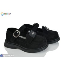 Дитячі туфлі на весну/осінь (8 пар р.22-27) чорний  "Bessky-Kellaifeng"