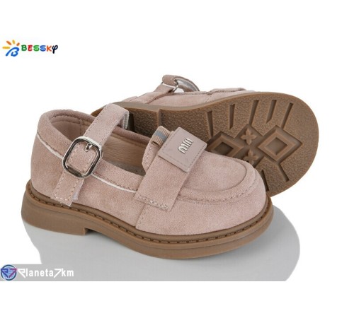 Дитячі туфлі на весну/осінь (8 пар р.22-27) бежевий  "Bessky-Kellaifeng"