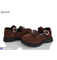 Дитячі туфлі на весну/осінь (8 пар р.22-27) коричневий  "Bessky-Kellaifeng"