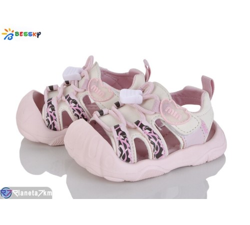 Дитячі босоніжки на весну/осінь (8 пар р.18-22) рожевий  "Bessky-Kellaifeng"