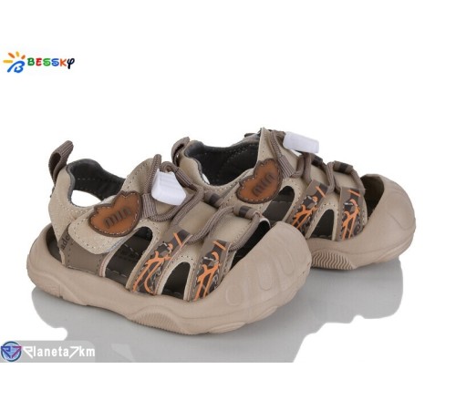 Сандалі дитячі на весну/осінь (8 пар р.18-22) бежевий  "Bessky-Kellaifeng"
