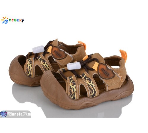 Сандалі дитячі на весну/осінь (8 пар р.18-22) коричневий  "Bessky-Kellaifeng"