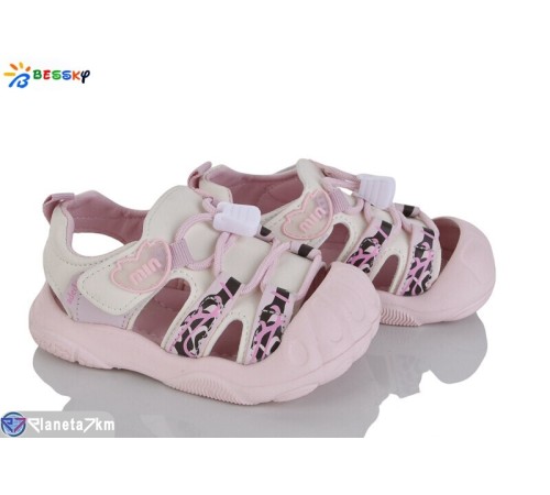 Дитячі босоніжки на весну/осінь (8 пар р.23-27) рожевий  "Bessky-Kellaifeng"