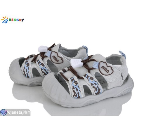 Сандалі дитячі на весну/осінь (8 пар р.23-27) сірий  "Bessky-Kellaifeng"