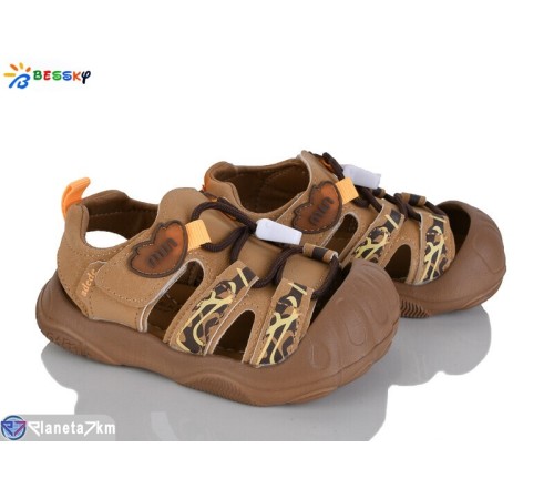 Сандалі дитячі на весну/осінь (8 пар р.23-27) коричневий  "Bessky-Kellaifeng"