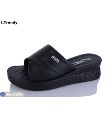 Шлепки жіночі на літо (8 пар р.36-41) чорний  "Trendy"