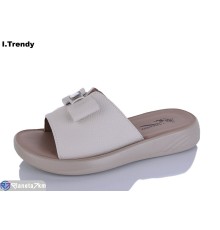 Шлепки жіночі на літо (8 пар р.36-41) бежевий  "Trendy"