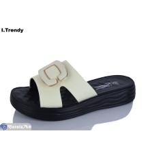 Шлепки жіночі на літо (8 пар р.36-41) жовтий  "Trendy"