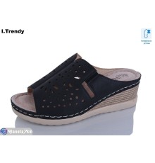 Шлепки жіночі на літо (8 пар р.37-42) чорний  "Trendy"