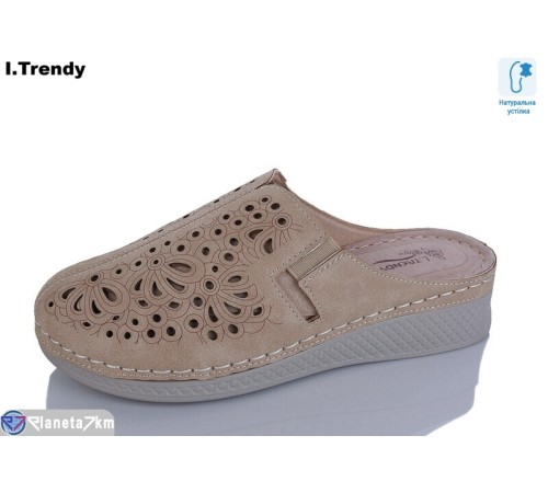 Шлепки жіночі на літо (8 пар р.37-42) коричневий  "Trendy"