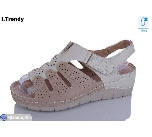 Босоніжки жіночі на літо (8 пар р.37-42) бежевий  "Trendy"