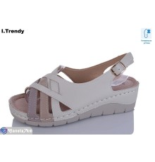 Босоніжки жіночі на літо (8 пар р.37-42) бежевий  "Trendy"