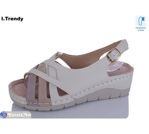 Босоніжки жіночі на літо (8 пар р.37-42) бежевий  "Trendy"