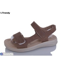 Босоніжки жіночі на літо (8 пар р.36-41) коричневий  "Trendy"