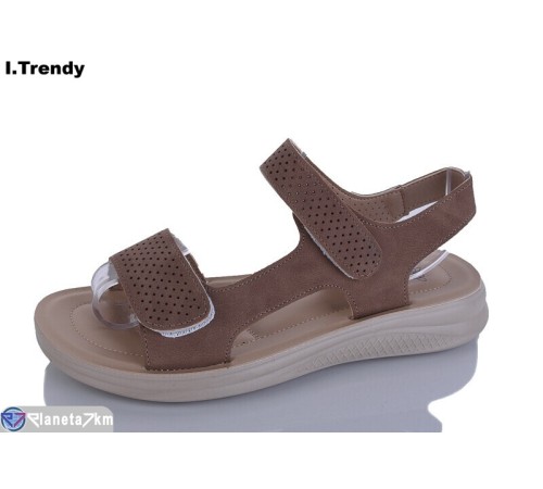 Босоніжки жіночі на літо (8 пар р.36-41) коричневий  "Trendy"