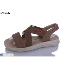 Босоніжки жіночі на літо (8 пар р.36-41) коричневий  "Trendy"