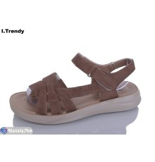 Босоніжки жіночі на літо (8 пар р.36-41) коричневий  "Trendy"