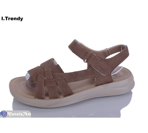 Босоніжки жіночі на літо (8 пар р.36-41) коричневий  "Trendy"