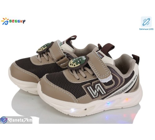 Дитячі кросівки на весну/осінь (8 пар р.23-28) коричневий  "Bessky-Kellaifeng"