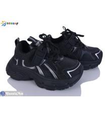 Дитячі кросівки на весну/осінь (8 пар р.26-31) чорний  "Bessky-Kellaifeng"