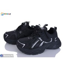 Дитячі кросівки на весну/осінь (8 пар р.32-37) чорний  "Bessky-Kellaifeng"