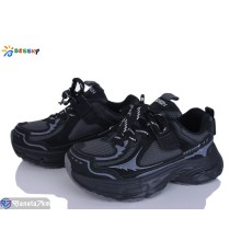 Дитячі кросівки на весну/осінь (8 пар р.32-37) чорний  "Bessky-Kellaifeng"