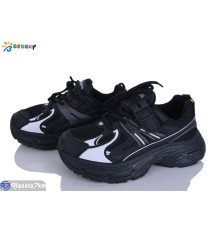 Дитячі кросівки на весну/осінь (8 пар р.32-37) чорний  "Bessky-Kellaifeng"