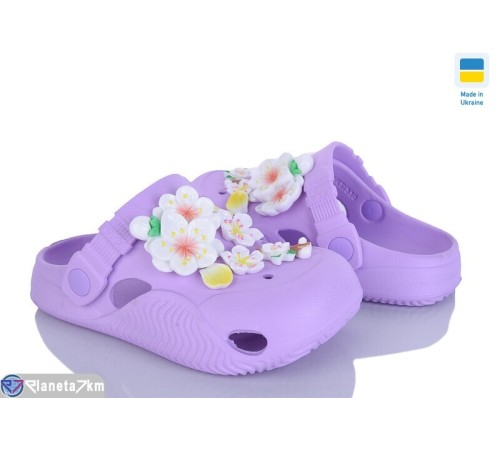 Кроки дитячі на літо (8 пар р.31-36) фіолетовий  "LEO"