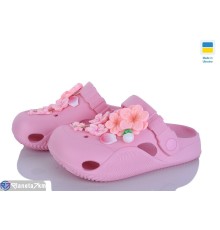 Кроки дитячі на літо (8 пар р.31-36) рожевий  "LEO"