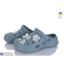 Кроки жіночі на літо (8 пар р.37-41) зелений  "LEO"