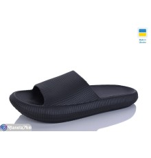 Шлепки жіночі на літо (6 пар р.36-41) чорний  "LINKA"