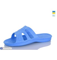 Шлепки жіночі на літо (6 пар р.36-41) блакитний  "LINKA"