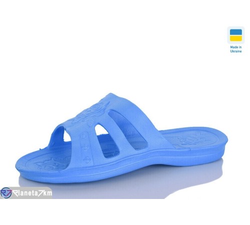Шлепки жіночі на літо (6 пар р.36-41) блакитний  "LINKA"