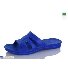 Шлепки жіночі на літо (6 пар р.36-41) синій  "LINKA"