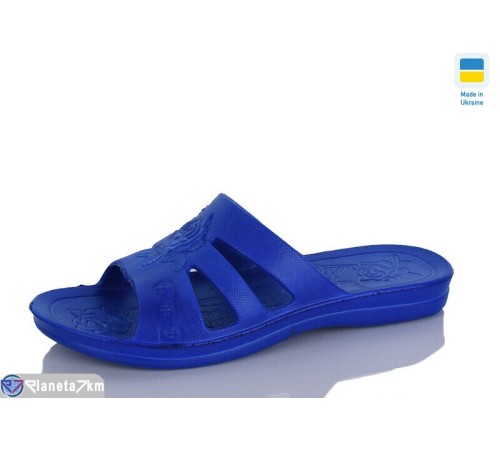 Шлепки жіночі на літо (6 пар р.36-41) синій  "LINKA"