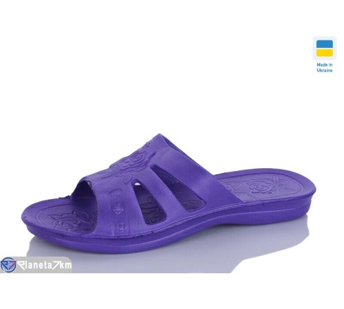 Шлепки жіночі на літо (6 пар р.36-41) фіолетовий  "LINKA"