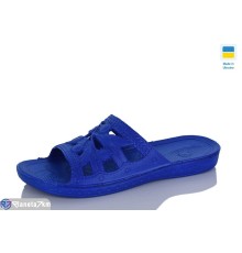 Шлепки жіночі на літо (6 пар р.36-41) синій  "LINKA"