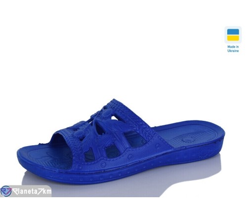 Шлепки жіночі на літо (6 пар р.36-41) синій  "LINKA"